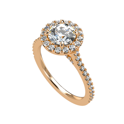 Libellule VCL Halo prestige diamond ring