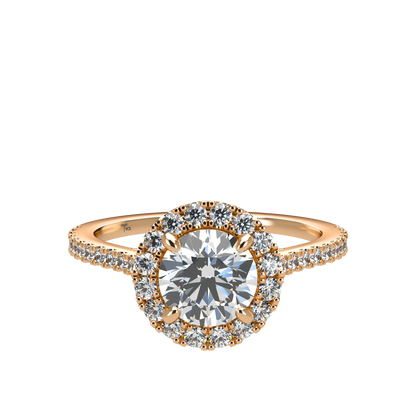 Libellule VCL Halo prestige diamond ring