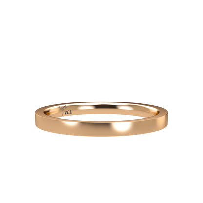 Flat wedding band wide - 2mm to 11mm