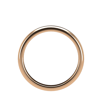 Classic round wedding band wide - 2mm to 11mm