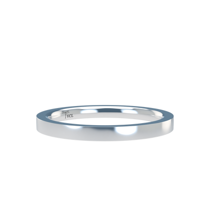 Flat wedding band wide - 2mm to 11mm