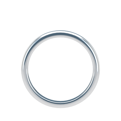 Classic round wedding band wide - 2mm to 11mm