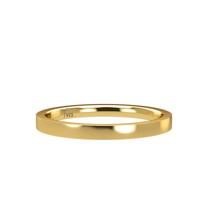 Flat wedding band wide - 2mm to 11mm