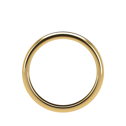 Classic round wedding band wide - 2mm to 11mm