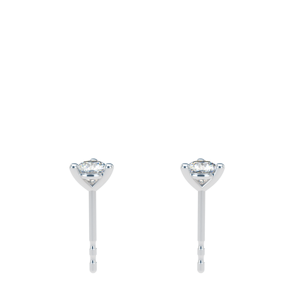 Small Martini 3 Prongs Diamond Studs earrings 0.15ct to 0.50ct