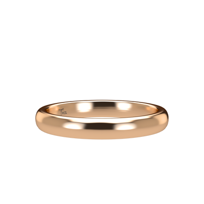 Classic round wedding band wide - 2mm to 11mm