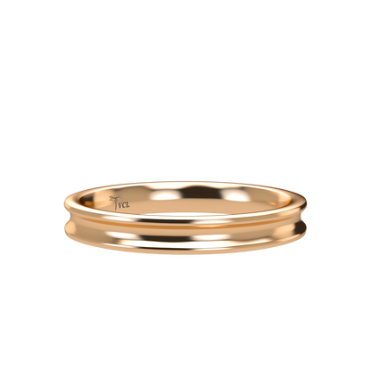 Concave wedding band wide - 2mm to 11mm