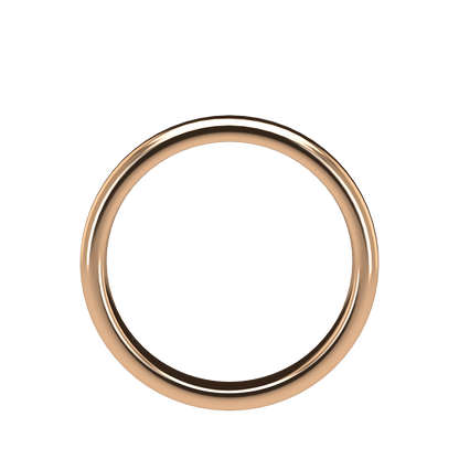 Classic round wedding band wide - 2mm to 11mm