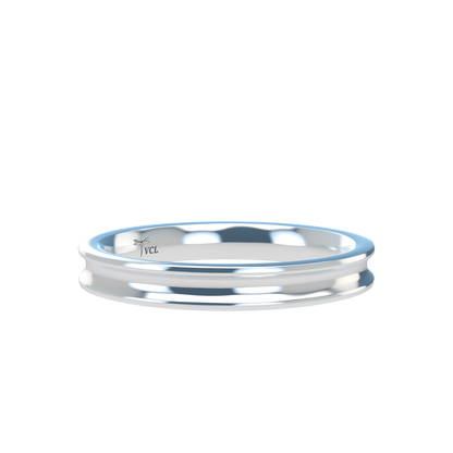 Concave wedding band wide - 2mm to 11mm