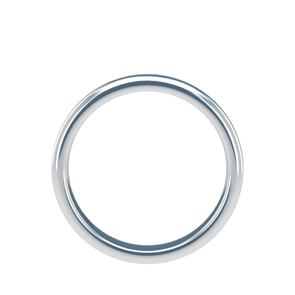 Classic round wedding band wide - 2mm to 11mm