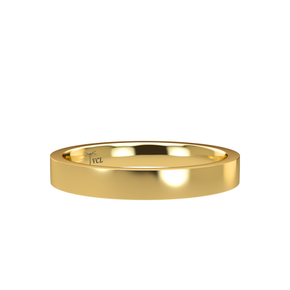Flat wedding band wide - 2mm to 11mm