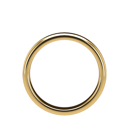 Classic round wedding band wide - 2mm to 11mm
