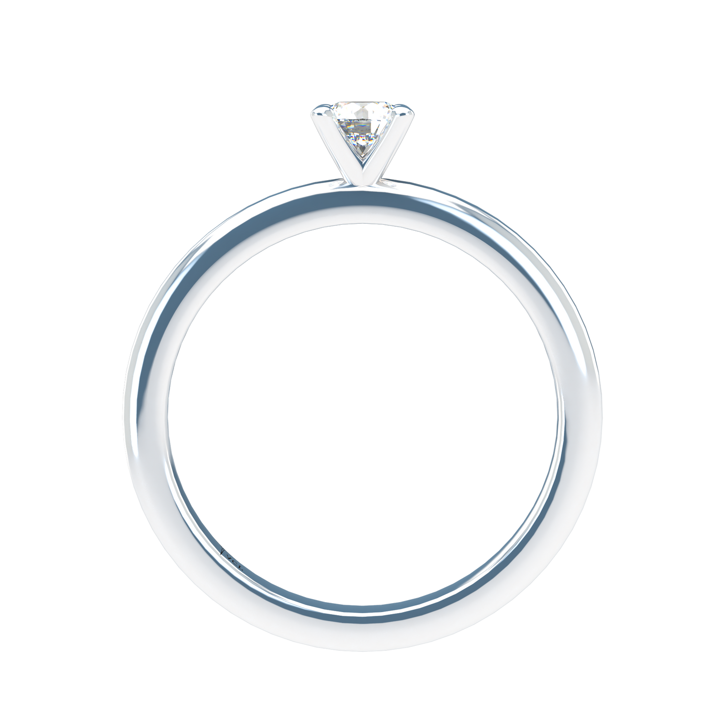 Customizable Diamond Bezel/Prong straight stacking Ring - ™ Joaillerie VCL