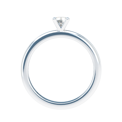 Customizable Diamond Bezel/Prong straight stacking Ring - ™ Joaillerie VCL