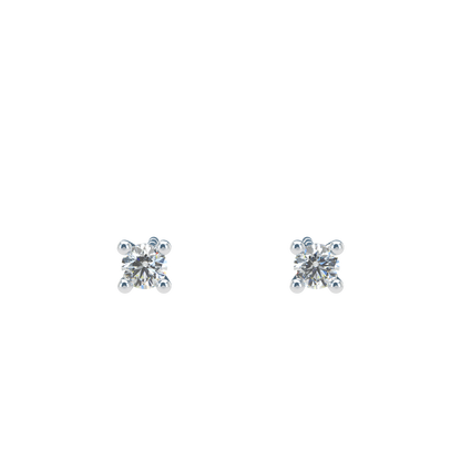 Small Martini 4 Prongs Diamond Studs 0.15ct - 0.50ct