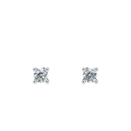 Small Martini 4 Prongs Diamond Studs 0.15ct - 0.50ct