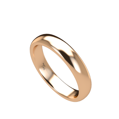 Classic round wedding band wide - 2mm to 11mm
