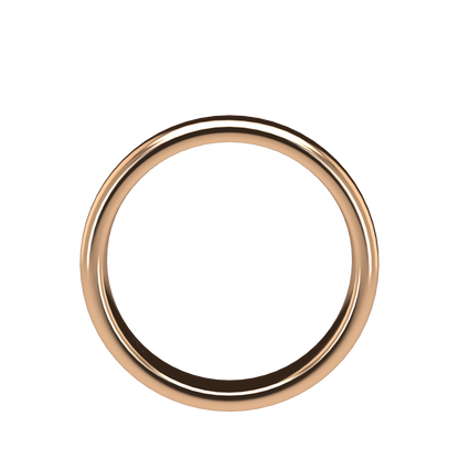 Classic round wedding band wide - 2mm to 11mm