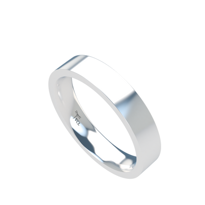 Flat wedding band wide - 2mm to 11mm