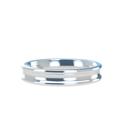 Concave wedding band wide - 2mm to 11mm