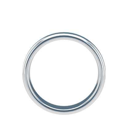 Classic round wedding band wide - 2mm to 11mm
