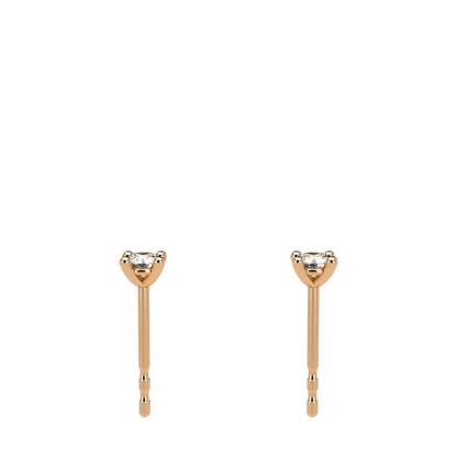 Small Martini 4 Prongs Diamond Studs 0.15ct - 0.50ct