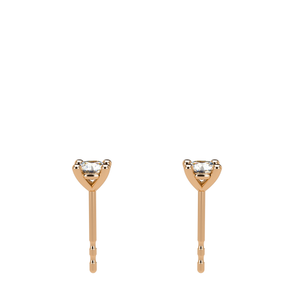 Small Martini 4 Prongs Diamond Studs 0.15ct - 0.50ct