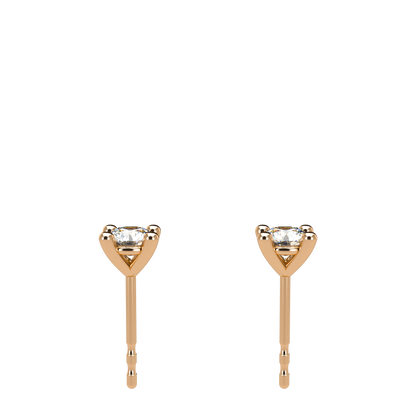 Small Martini 4 Prongs Diamond Studs 0.15ct - 0.50ct