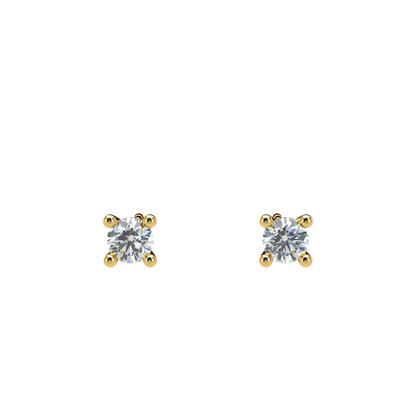 Small Martini 4 Prongs Diamond Studs 0.15ct - 0.50ct