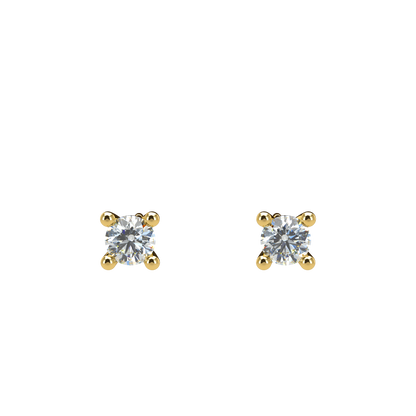 Small Martini 4 Prongs Diamond Studs 0.15ct - 0.50ct