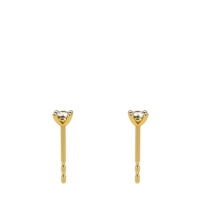Small Martini 4 Prongs Diamond Studs 0.15ct - 0.50ct