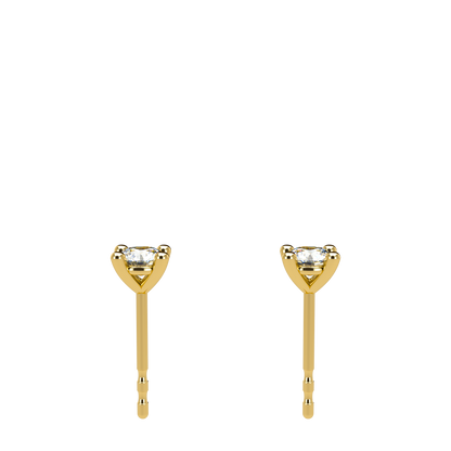 Small Martini 4 Prongs Diamond Studs 0.15ct - 0.50ct