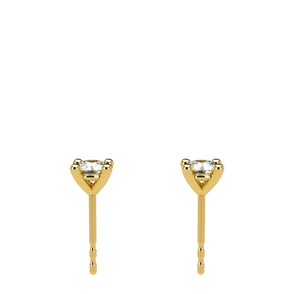 Small Martini 4 Prongs Diamond Studs 0.15ct - 0.50ct