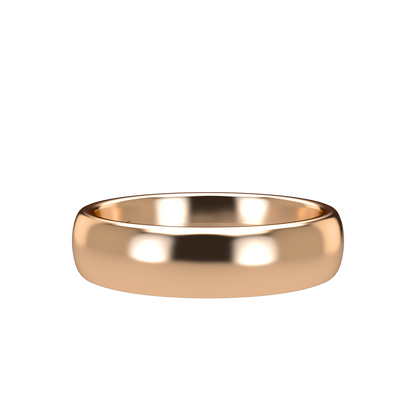 Classic round wedding band wide - 2mm to 11mm
