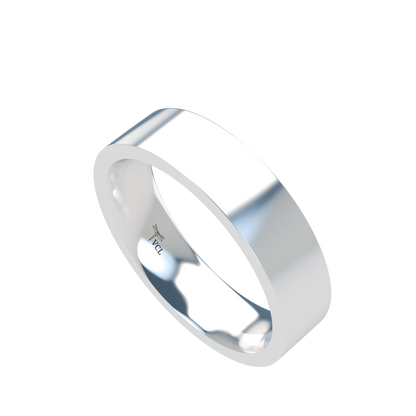 Flat wedding band wide - 2mm to 11mm