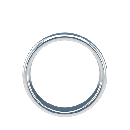 Classic round wedding band wide - 2mm to 11mm