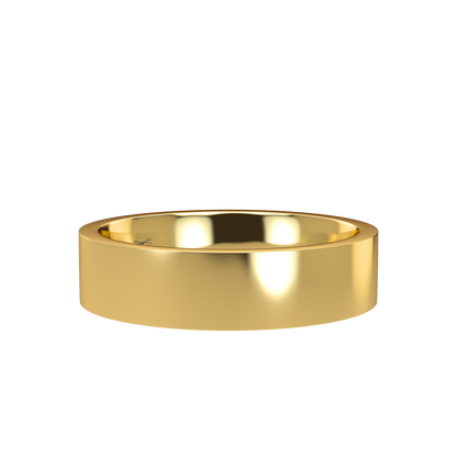 Flat wedding band wide - 2mm to 11mm