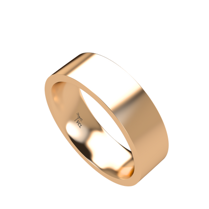 Flat wedding band wide - 2mm to 11mm