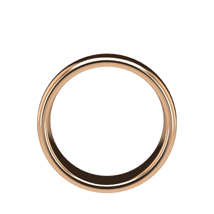Classic round wedding band wide - 2mm to 11mm