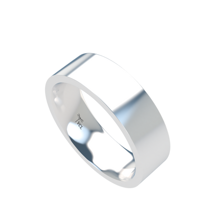 Flat wedding band wide - 2mm to 11mm