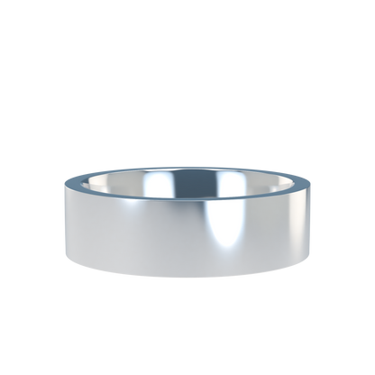 Flat wedding band wide - 2mm to 11mm