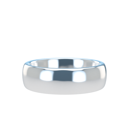 Classic round wedding band wide - 2mm to 11mm