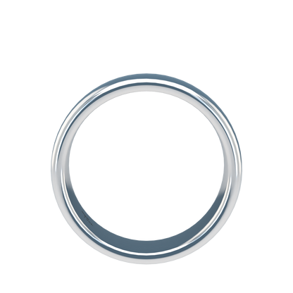 Classic round wedding band wide - 2mm to 11mm