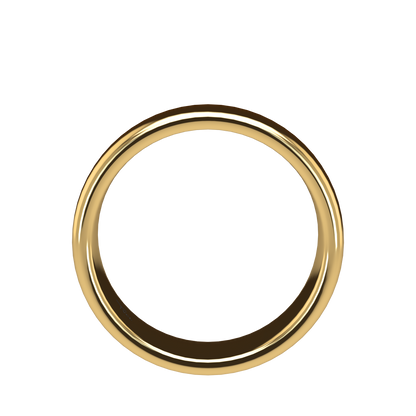Classic round wedding band wide - 2mm to 11mm