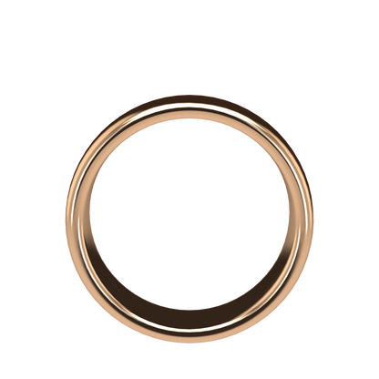 Classic round wedding band wide - 2mm to 11mm