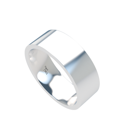 Flat wedding band wide - 2mm to 11mm