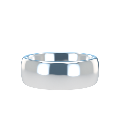 Classic round wedding band wide - 2mm to 11mm