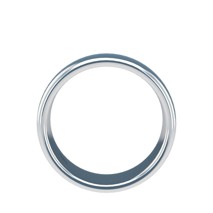 Classic round wedding band wide - 2mm to 11mm