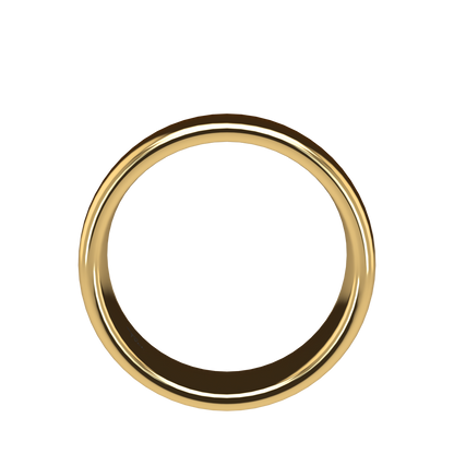 Classic round wedding band wide - 2mm to 11mm