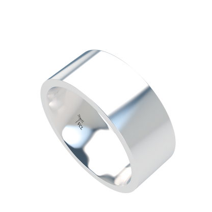 Flat wedding band wide - 2mm to 11mm
